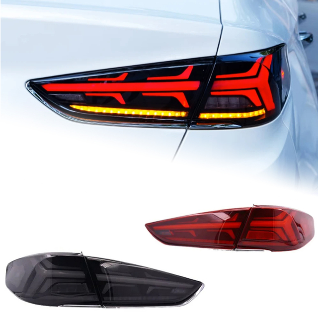 AKD Car Styling for Hyundai Sonata Tail Lights 2016-2019 New Sonata LED Tail Lamp DRL Dynamic Signal Reverse auto Accessories