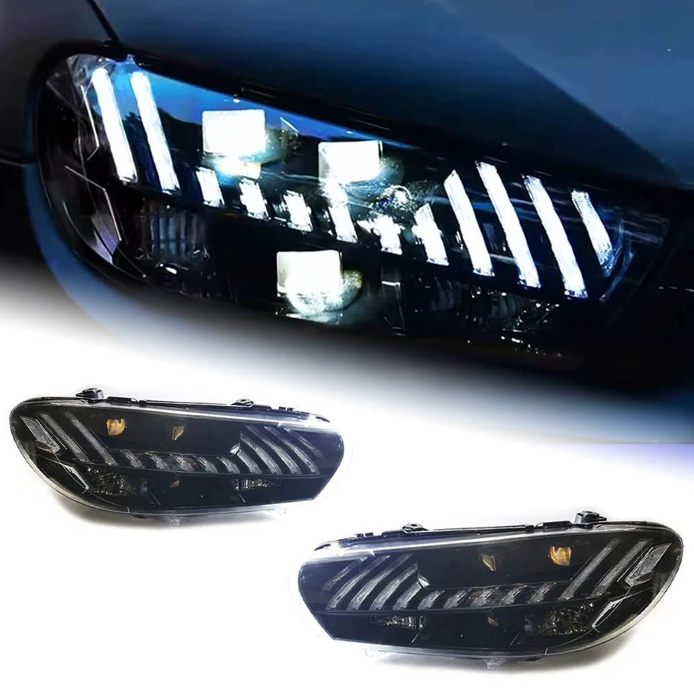 AKD Head Lamp for VW Scirocco R LED Headlight 2008-2017 Headlights Scirocco DRL Turn Signal High Beam Angel Eye Projector Lens