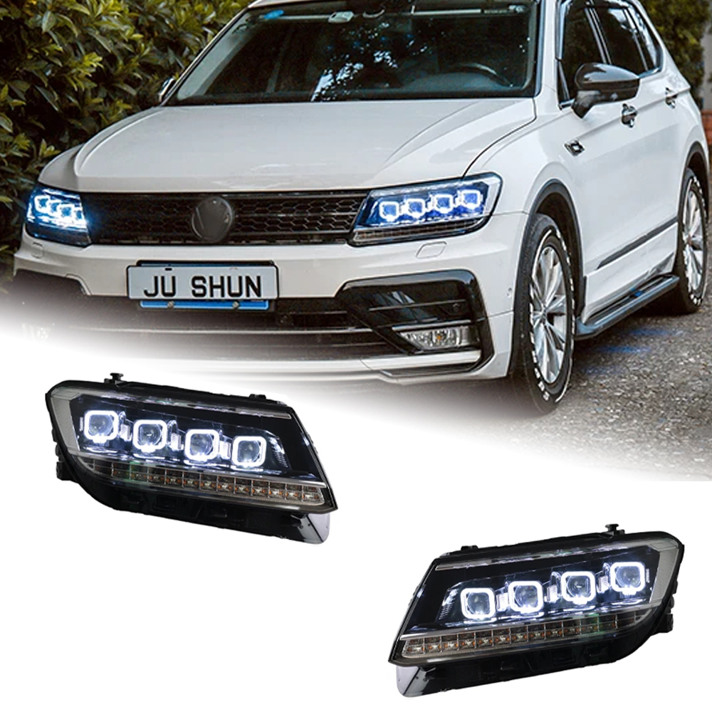 AKD Car Styling Head Lamp for VW Tiguan Headlights 2017-2019 New Tiguan LED Headlight DRL All LED light Source Accessories