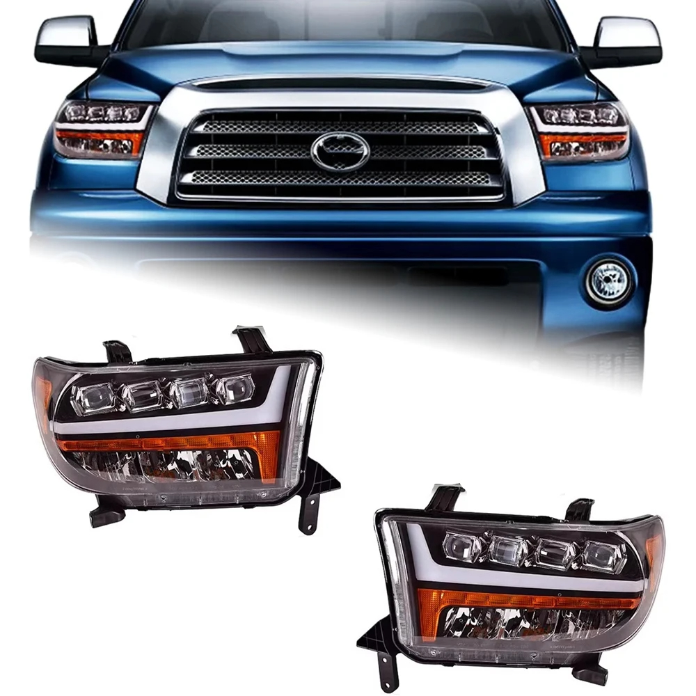 AKD Car Styling for Toyota Tundra LED Headlight 2014-2019 Headlights Tundra DRL Turn Signal High Beam AngelAccessories