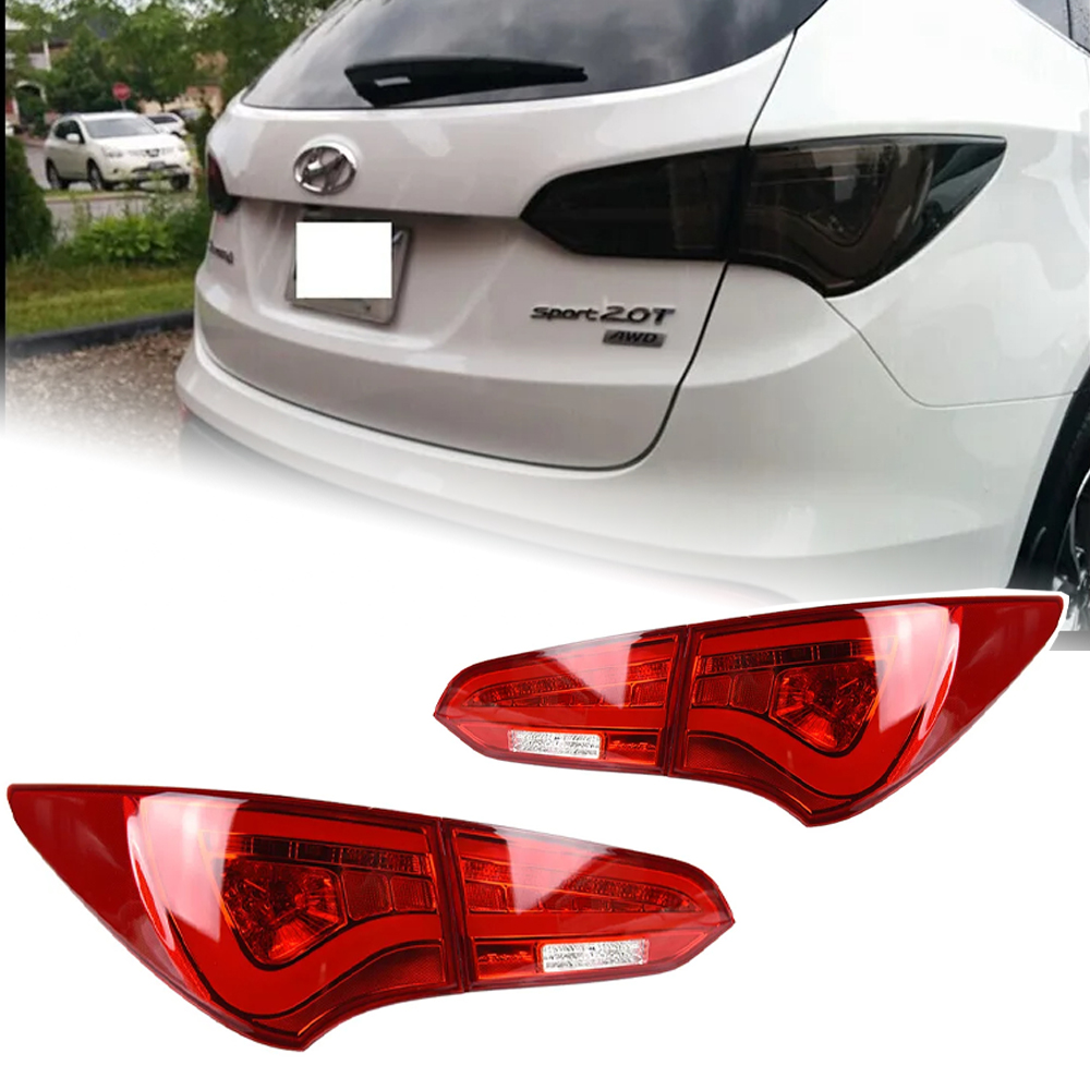 AKD Car Styling for Hyundai IX45 Tail Lights 2013-2017 New Santa Fe LED Tail Lamp LED DRL Signal Brake Reverse Auto Accessories