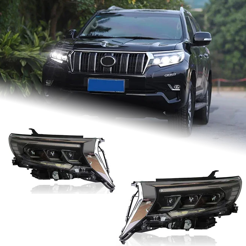 AKD Car Styling Head Lamp for Toyota Prado Headlights 2018-2022 New Prado LED Headlight DRL All LED Light Automotive Accessories