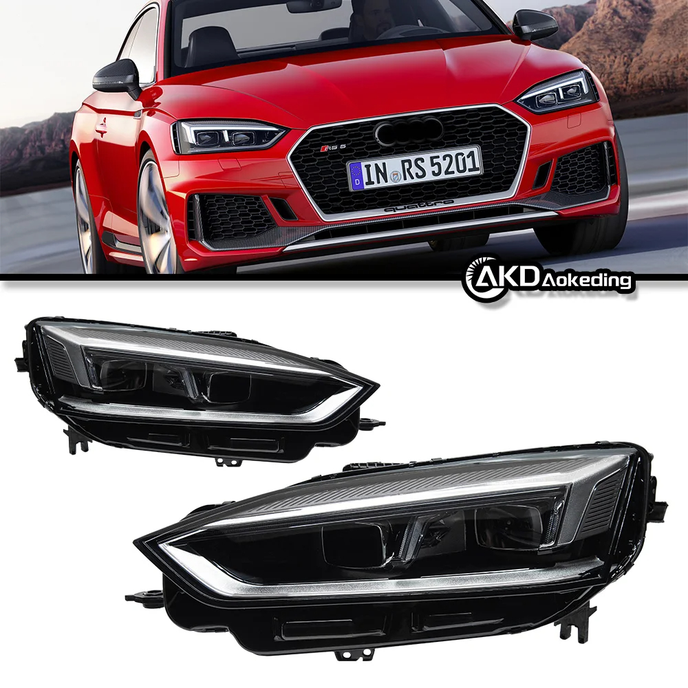 AKD Car Front headlight for AUDI A5 LED 2017-2019 Headlight Styling Dynamic Turn Signal Lens Automotive accessories assembly