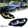 AKD Headlight Assembly Upgrade for 2009-2016 BMW Z4 E89 Models: LED Laser Sequential Turn Signals, Daytime Running Lights, And Bi-xenon Projector Lenses.