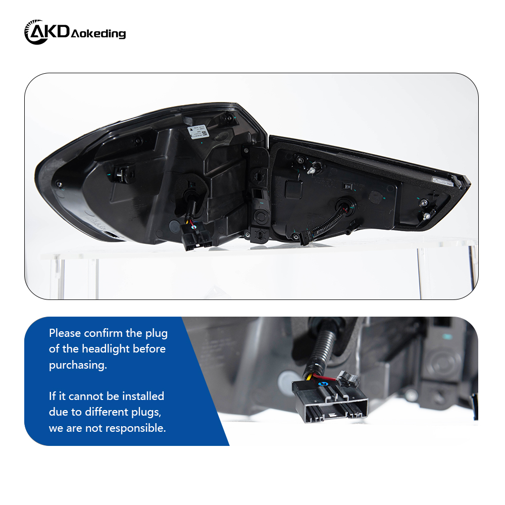 AKD Taillight Assembly for 2018-2020 BMW X3 G01G08, Modified with LED Sequential Turn Signals for The New X5 Model.