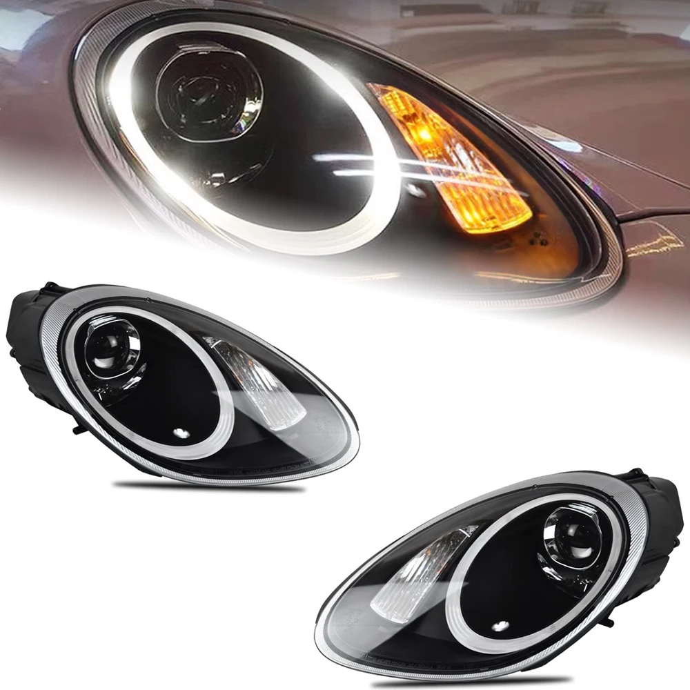 AKD Auto Styling Voor Porsche Koplampen 2005-2008 Boxter Led Koplamp Drl Hoge Dimlicht Xenon Hoofd lamp Accessoires