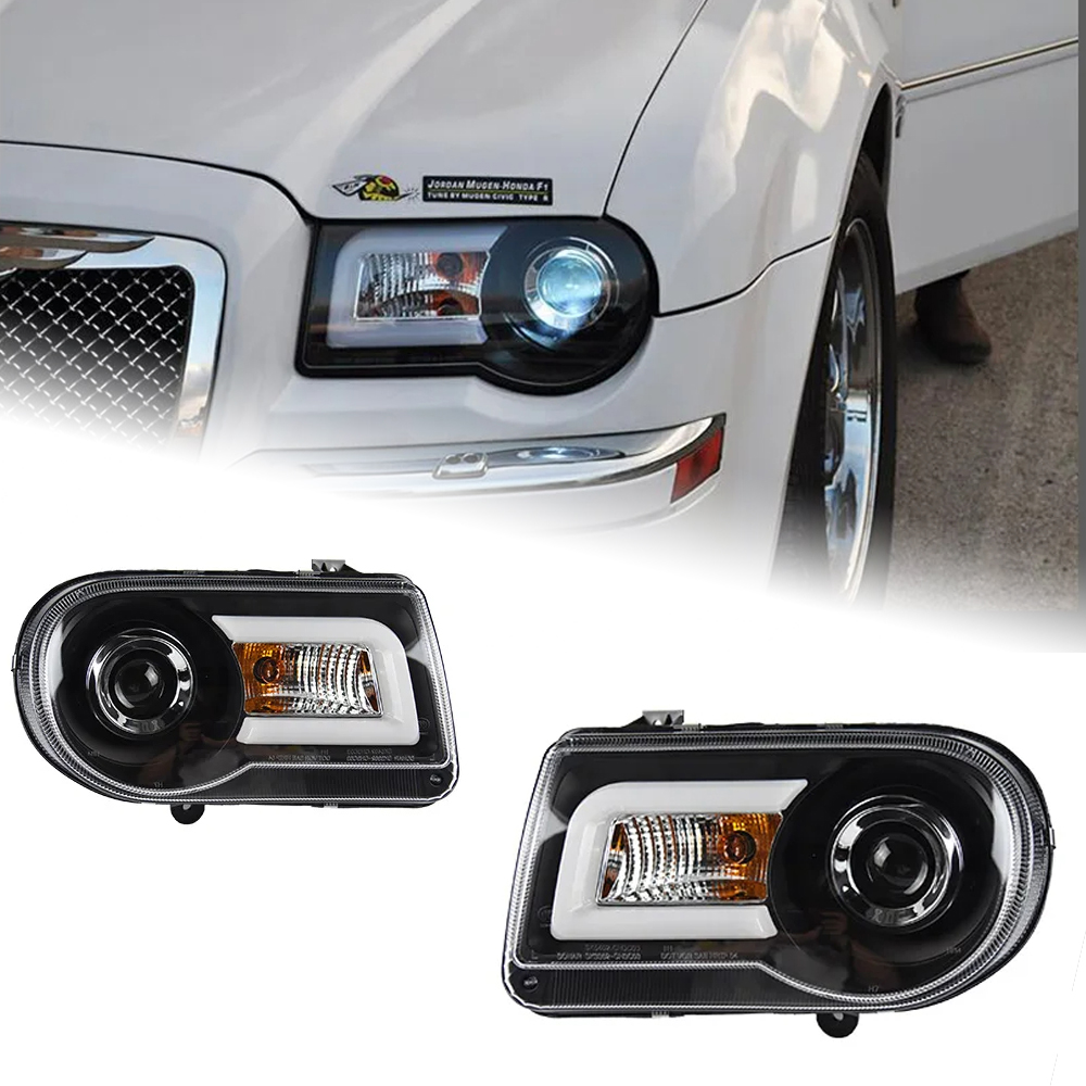 AKD Car Styling Head Lamp for Chrysler 300C Headlights 2005-2010 300C LED Headlight DRL Hid Bi Xenon Auto Accessories