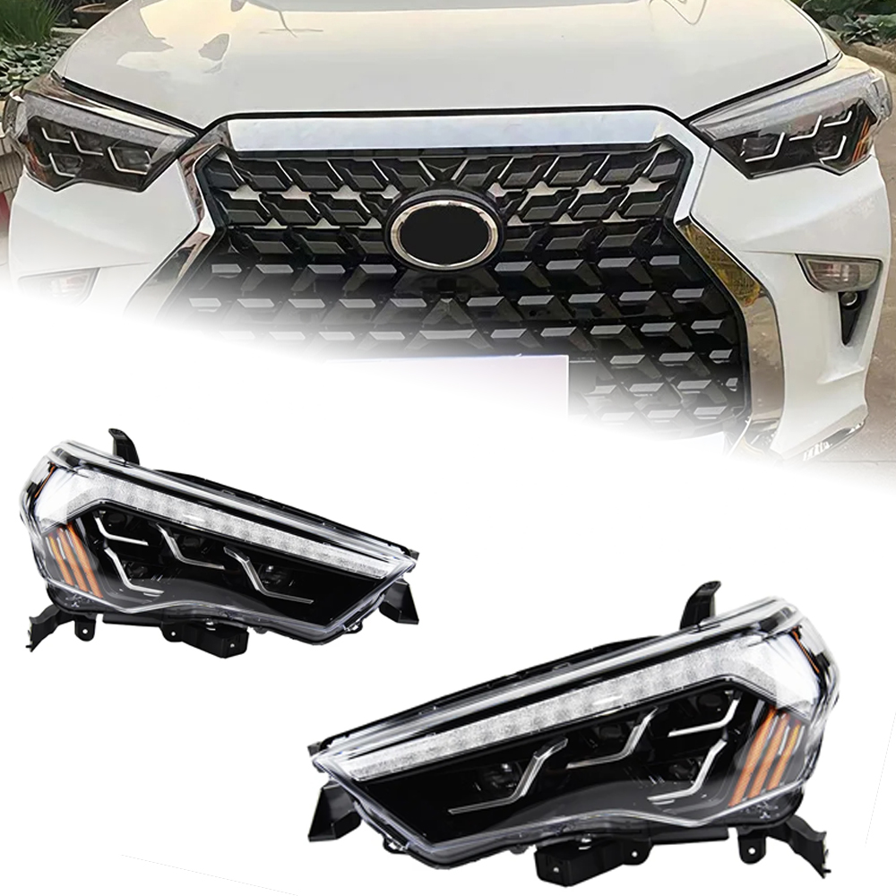 AKD ar Styling Head Lamp for 4 Runner Headlights 2014-2020 4Runner LED Headlight DRL Dynamic Signal projector lens auto Accessories