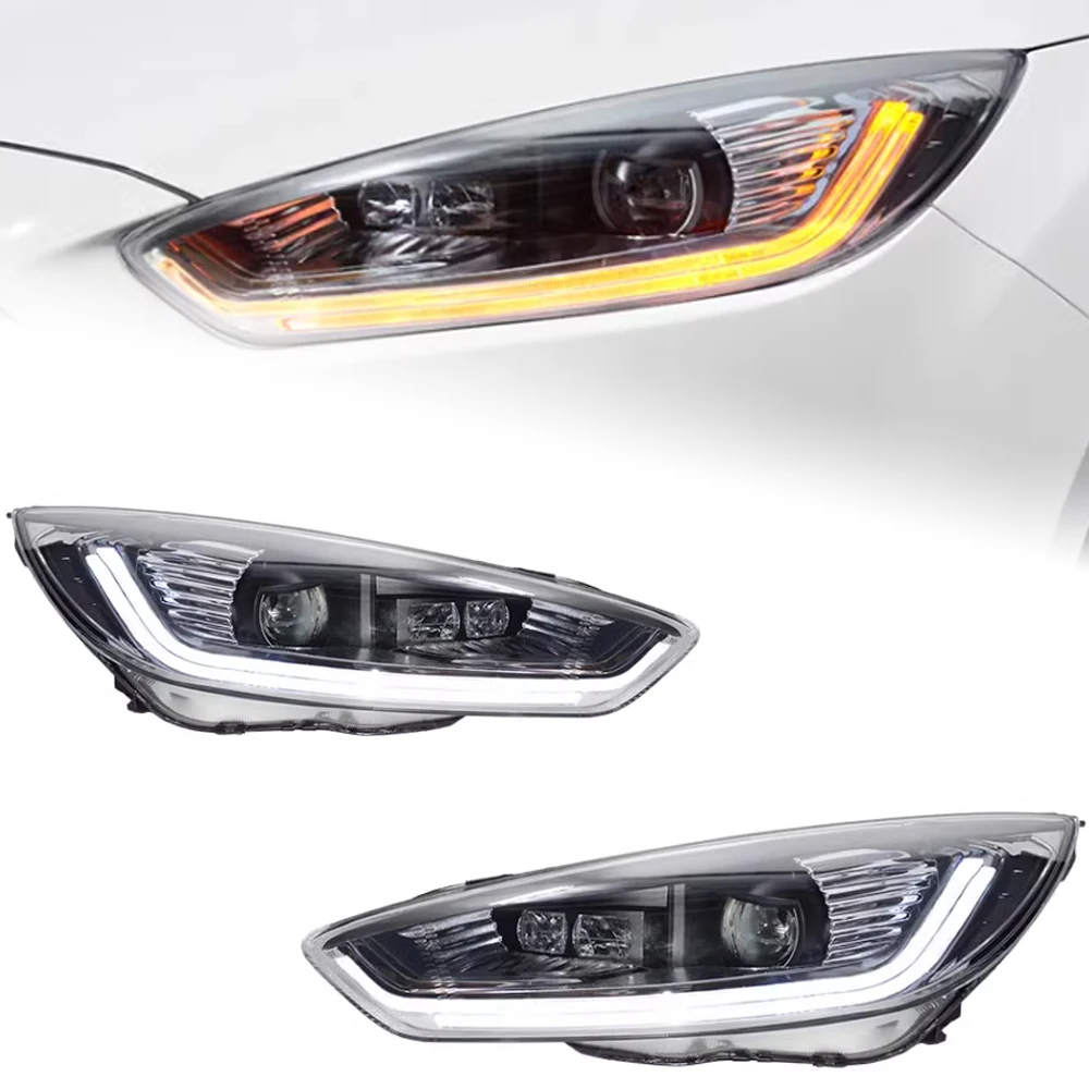 AKD Car Styling for Ford Focus Headlights 2015-2017 New Focus LED Headlight Dynamic Signal Led Drl Hid Auto Accessories