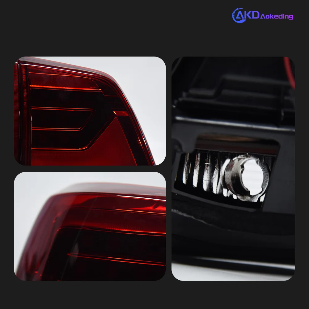 AKD Car Lights for Toyota Land Cruiser 2007-2015 LED Auto Taillights Assembly Upgrade Newest Style Design Blink Signal Lamp Accessories