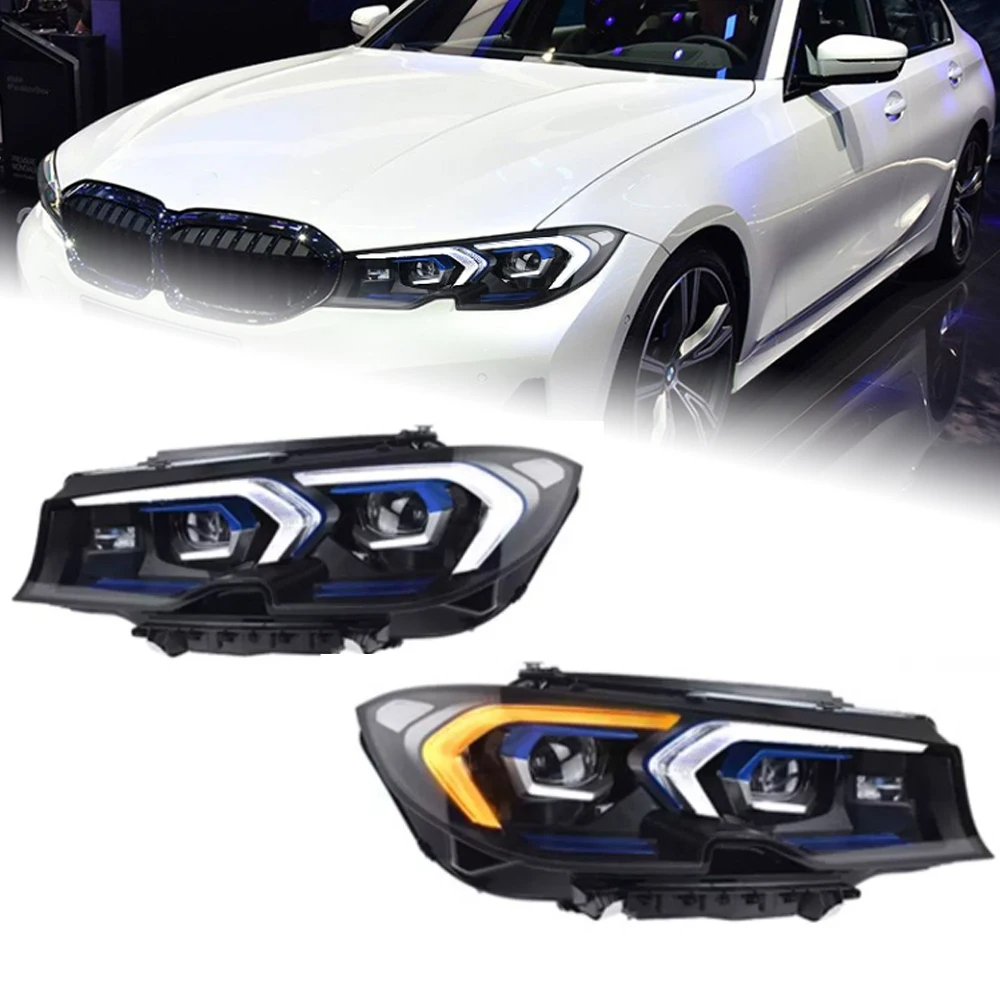 AKD Head Lamp for BMW G20 G28 LED Headlight 2019-2022 Headlights 320i 3 Series DRL Turn Signal High Beam Angel Eye Projector