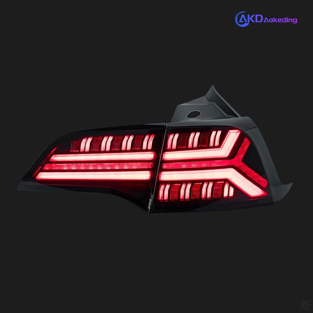 AKD Car Styling Tail Lamp for Tesla Model 3 Tail Lights Model Y LED Tail Light Dynamic Signal DRL Brake Reverse Auto Accessories