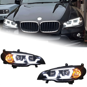 AKD Car Lights for BMW X5 E70 2007-2013 LED Auto Headlight Assembly Upgrade Angel Eye Signal Lamp Projector Lens Tool Accessories