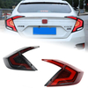 AKD Car Lights For Honda Civic X 2016-2021 10th Sedan LED Auto Taillight Assembly Rear Dynamic Highlight Signal Lamp Tools Accessories