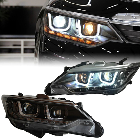 AKD Car Styling for Toyota Camry Headlights 2015-2017 Camry V55 LED Headlight DRL Hid Head Lamp Angel Eye Bi Xenon Accessories