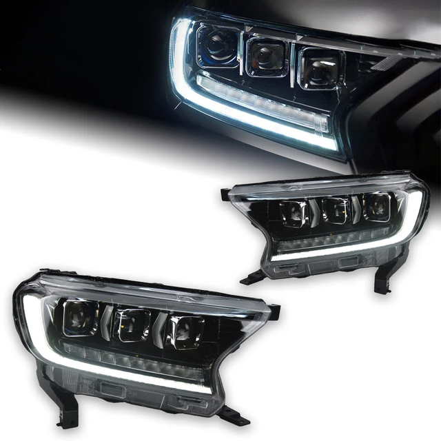 AKD Car Styling for Ford Ranger Everest Headlights 2016-2020 Ranger LED Headlight Endeavor Head Lamp DRL LED Beam Auto Accessories