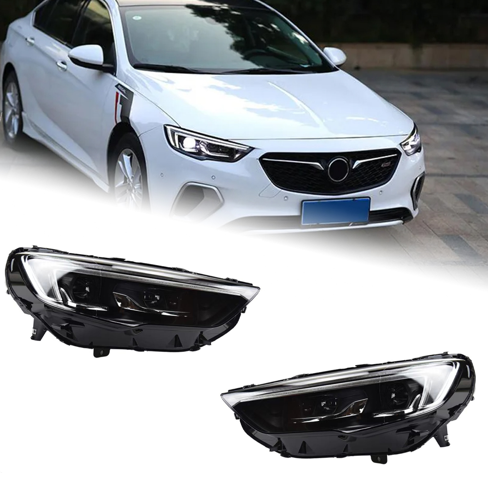 AKD Car Accessories For Opel Regal 2017-2021 LED Matrix Auto Headlight Upgrade High Configure Projector Lens Light Dynamic Turn Lamp