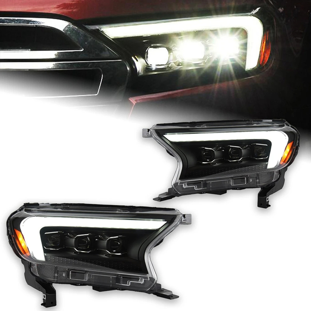 AKD Car Styling Head Lamp for Ford Ranger Headlights 2016-2021 Everest LED Headlight Endeavor LED Projector Lens DRL Auto Accessories