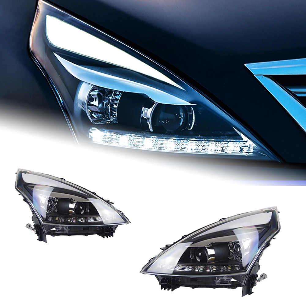 AKD Car Styling for Nissan Teana Headlights 2008-2012 Altima LED Headlight DRL Hid Option Head Lamp Angel Eye Beam Accessories