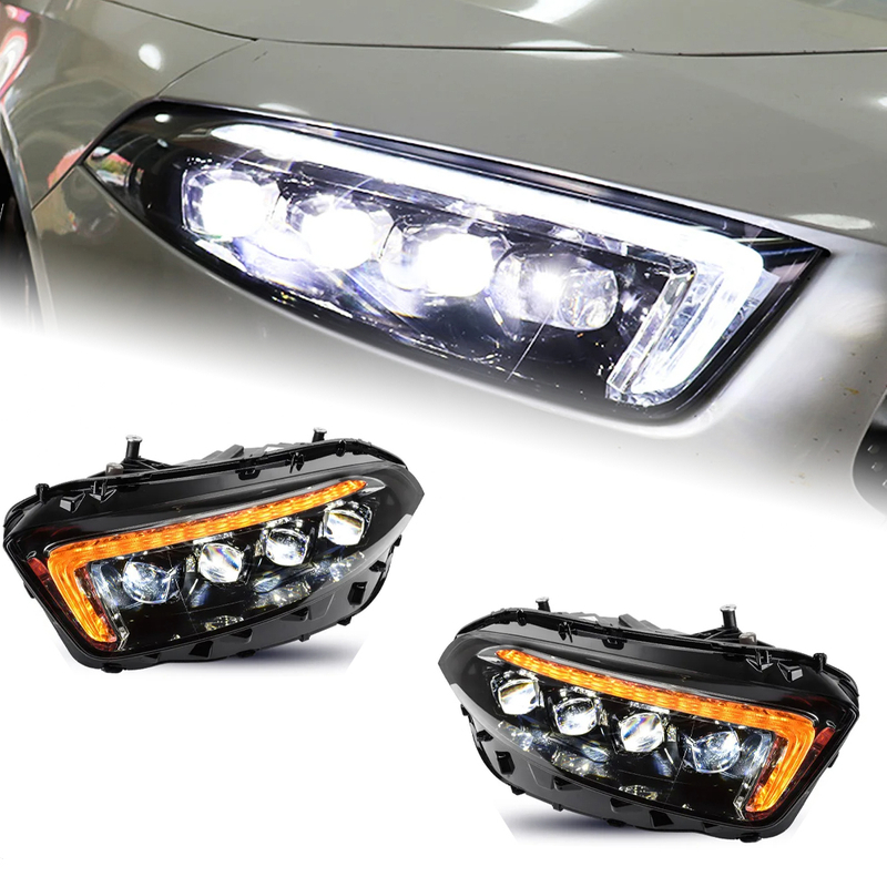 AKD Head Lamp for Benz W177 LED Headlight 2019-2021 Headlights A180 A200 A220 DRL Turn Signal High Beam Angel Eye Projector