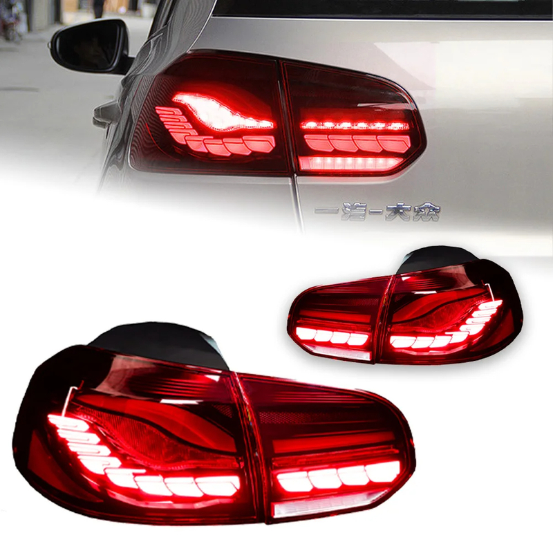 AKD Car Styling for VW Golf 6 Tail Lights 2009-2012 Golf6 R20 LED Tail Lamp GTS DRL Dynami Signal Brake Reverse Auto Accessories