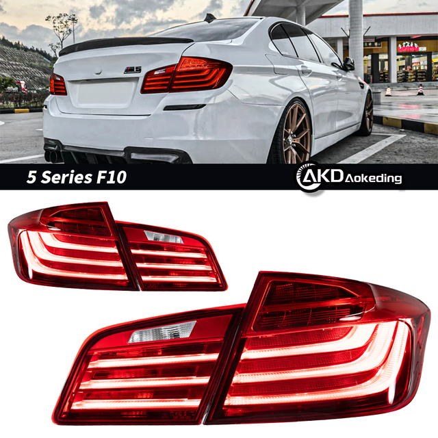 AKD Car Styling Taillights for BMW F10 F18 LED Tail Lamp 2011-2017 F10 F18 Tail Light DRL Rear Turn Signal Automotive Accessories