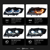 AKD Suitable for BMW 3 Series E90 modified dual-color golden eye laser lens spoon-shaped headlight assembly