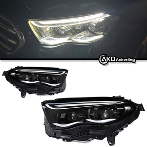 AKD Suitable for Mercedes-Benz E-Class W214 headlamp assembly low and high configuration LED double lens headlight