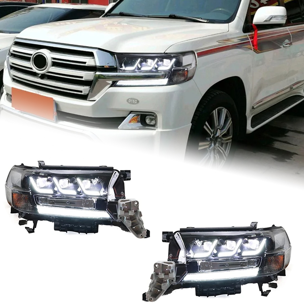 AKD Car Styling Head Lamp for Toyota Land Cruiser Headlights 2016-2020 Lexus Design LC200 LED Headlight LED DRL Auto Accessories