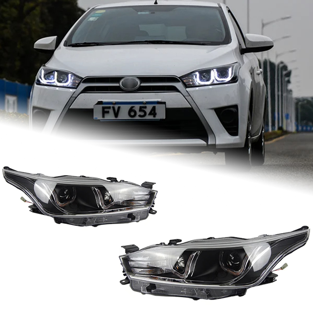 AKD Car Styling Head Lamp for Toyota Yaris Headlights 2013-2016 Yaris L LED Headlight LED DRL Hid Bi Xenon Auto Accessories