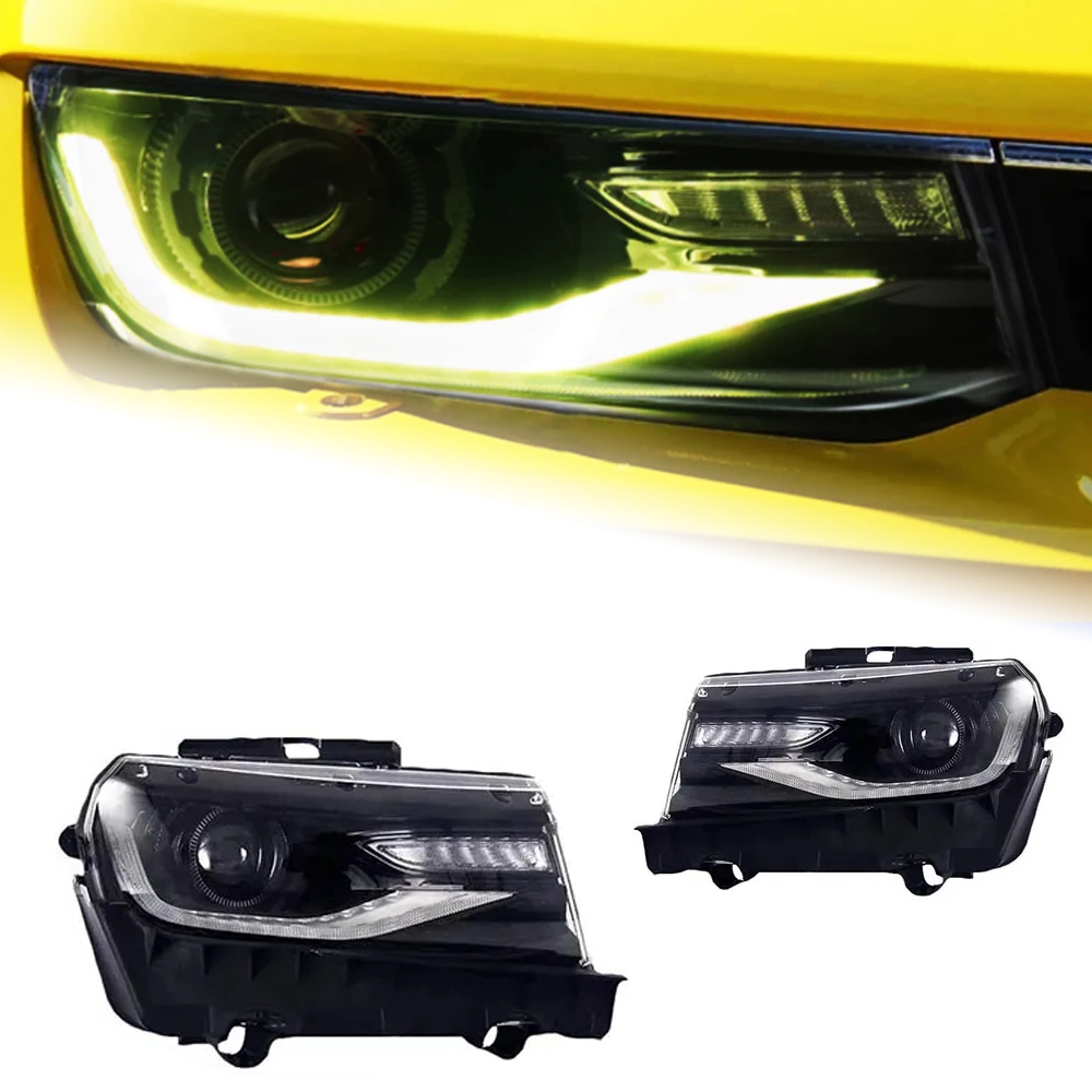 AKD Car Styling Head Lamp for Chevrolet Camaro Headlights 2014-2015 Camaro LED Headlight DRL Hid Bi Xenon Auto Accessories