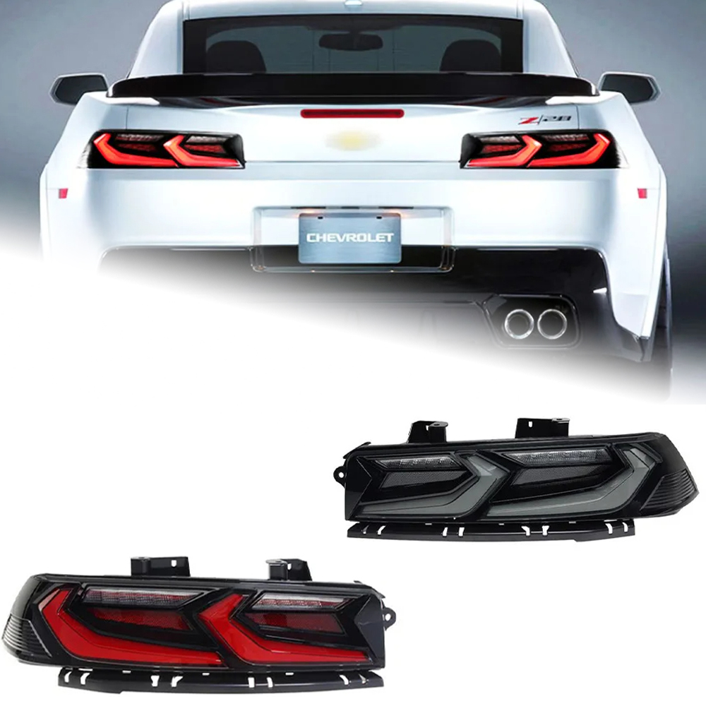 AKD Car Styling Tail Lamp for Camaro Tail Lights 2014-2015 Camaro LED Tail Light Dynamic Signal DRL Brake Reverse auto Accessories