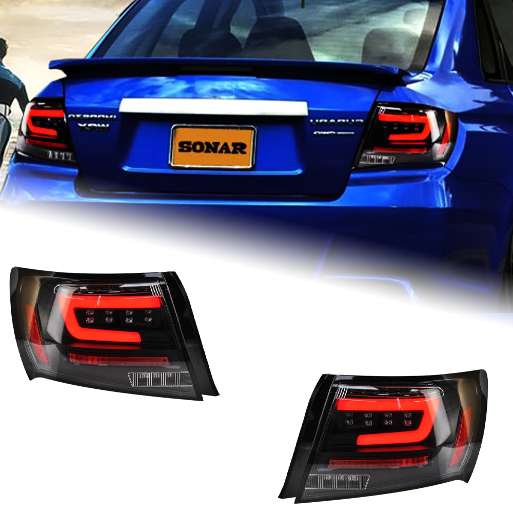 AKD Car Styling Tail Lamp for Subaru WRX Tail Lights 2008-2014 Impreza LED Tail Light DRL Turn Signal Reverse Auto Accessories