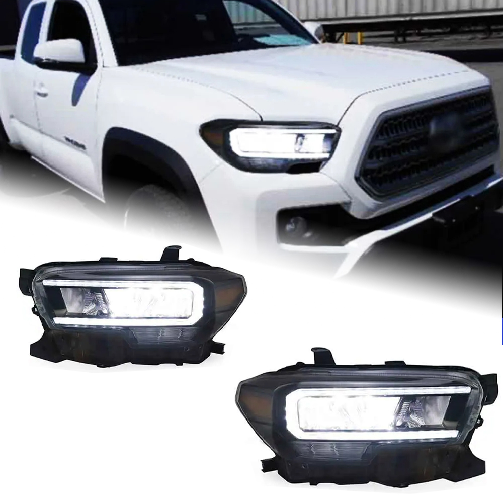 AKD Head Lamp for Toyota Tacoma LED Headlight 2015-2020 Headlights Tacoma DRL Turn Signal High Beam Angel Eye Projector Lens