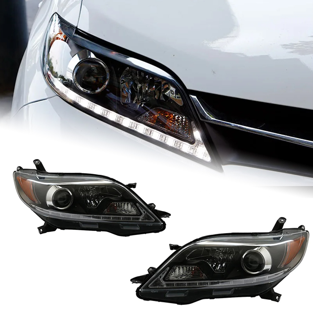 AKD Car Styling Head Lamp for Toyota Sienna Headlights 2013-2018 Sienna LED Headlight DRL Signal Hid Bi Xenon Auto Accessories