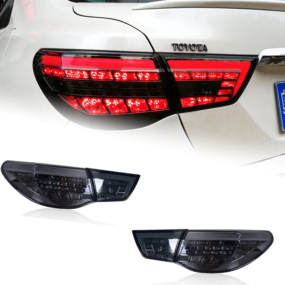 AKD Tail Lamp for Toyota Mark X LED Tail Light 2010-2013 Reiz Mark X Rear Fog Brake Turn Signal Automotive Accessories