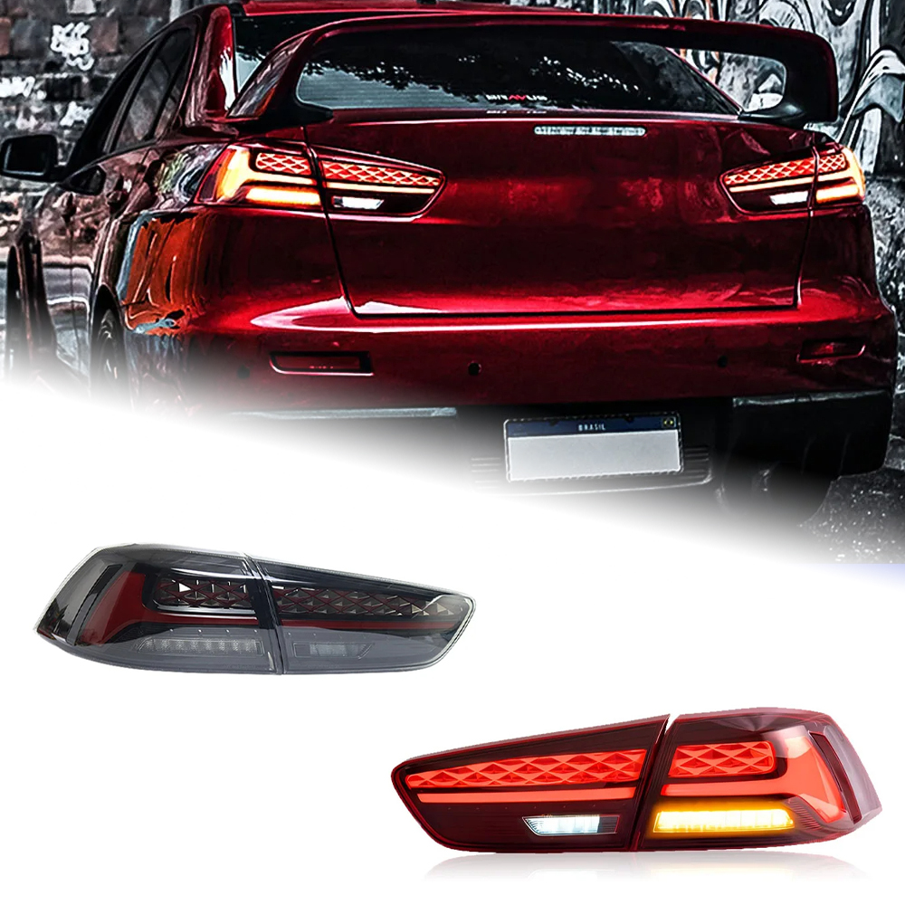 AKD Tail Lamp for Mitsubishi Lancer LED Tail Light 2009-2016 Lancer EX Rear Fog Brake Turn Signal Automotive Accessories