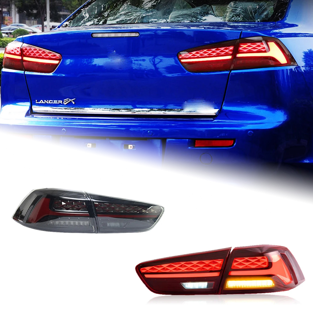 AKD Tail Lamp for Mitsubishi Lancer LED Tail Light 2009-2016 Lancer EX Rear Fog Brake Turn Signal Automotive Accessories