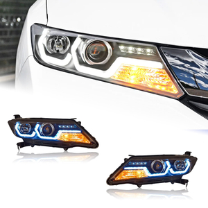 AKD Car Styling Head Lamp for Honda City Headlights 2015-2019 New Led Headlight Brand Eagle Eye LED DRL Hid Bi Xenon Auto Accessories