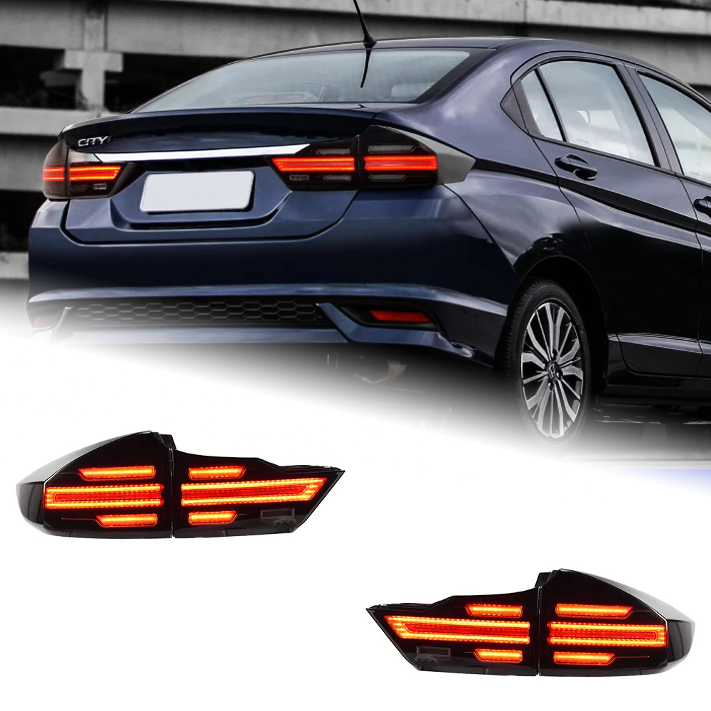 AKD Car Accessories For Honda City 2015-2019 LED Auot Taillight Upgrade Rear Light Start Up Animation Dynamic Turn Signal Lamp Tool