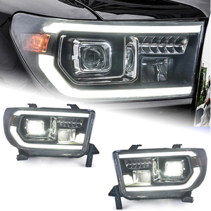 AKD Head Lamp for Toyota Tundra LED Headlight 2007-2013 Headlights Tundra DRL Turn Signal High Beam Angel Eye Projector Lens