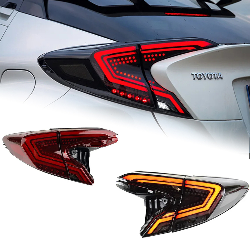 AKD Car Styling Tail Lamp for Toyota C-HR Tail Lights 2018-2021 CHR LED Rear Lamp DRL Dynamic Signal Brake auto Accessories