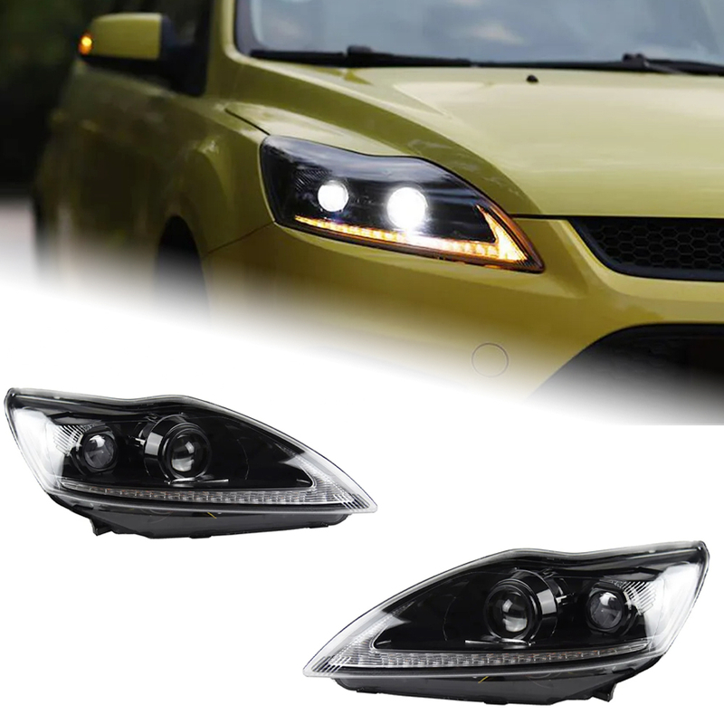 AKD Car Styling for Ford Focus Headlights 2009-2011 Focus 2 LED Headlight Dynamic Signal Led Drl Hid Bi Xenon Auto Accessories