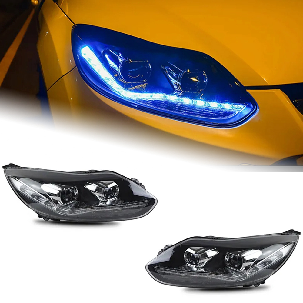 AKD Car Styling for Ford Focus Headlights 2012-2014 Focus LED DRL D2H Hid Option Head Lamp Angel Eye Bi Xenon Beam Accessories