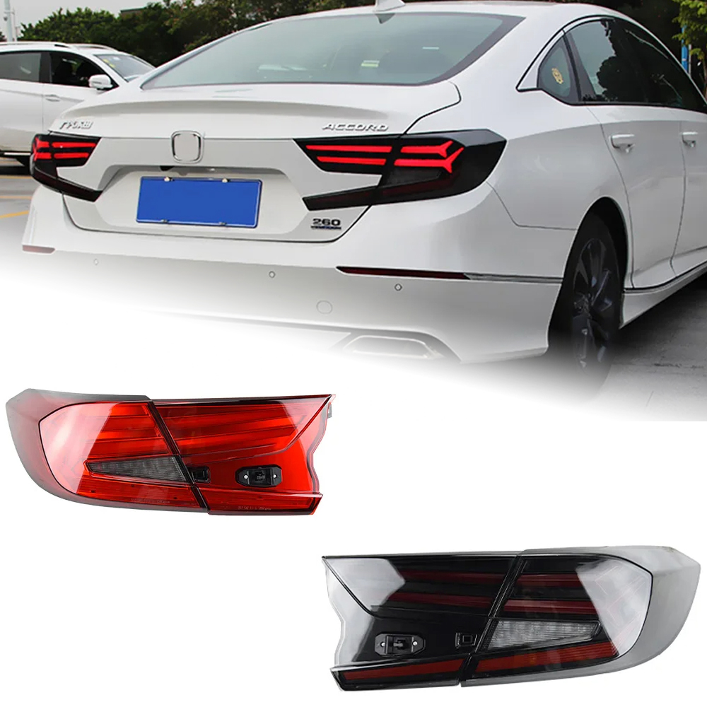 AKD Car Styling for Honda Accord Tail Light 2018-2022 New Accord LED Tail Lamp Rear Lamp DRL Signal Brake Reverse auto Accessories