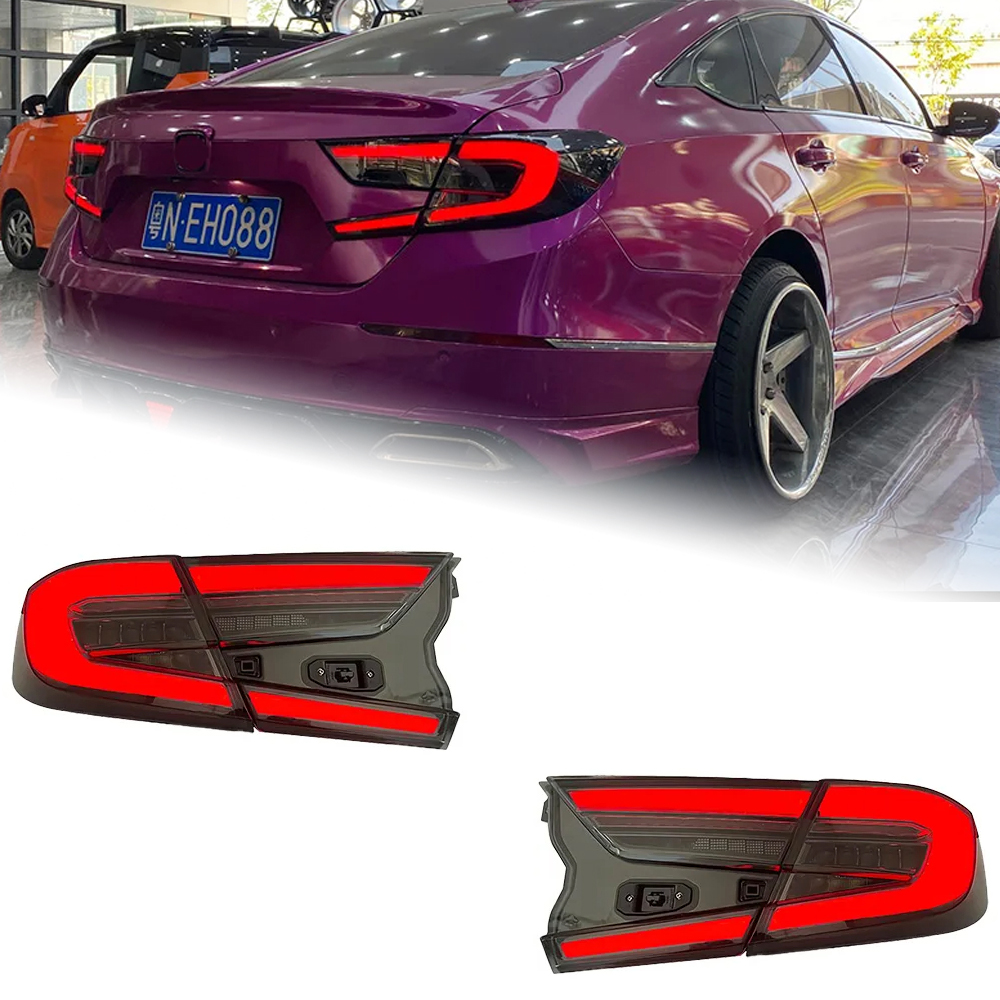 AKD Car Lights For Honda Accord X 2018-2022 10th LED Auto Taillights Assembly Upgrade 10.5th Design Dynamic Lamp Brightness Accessories