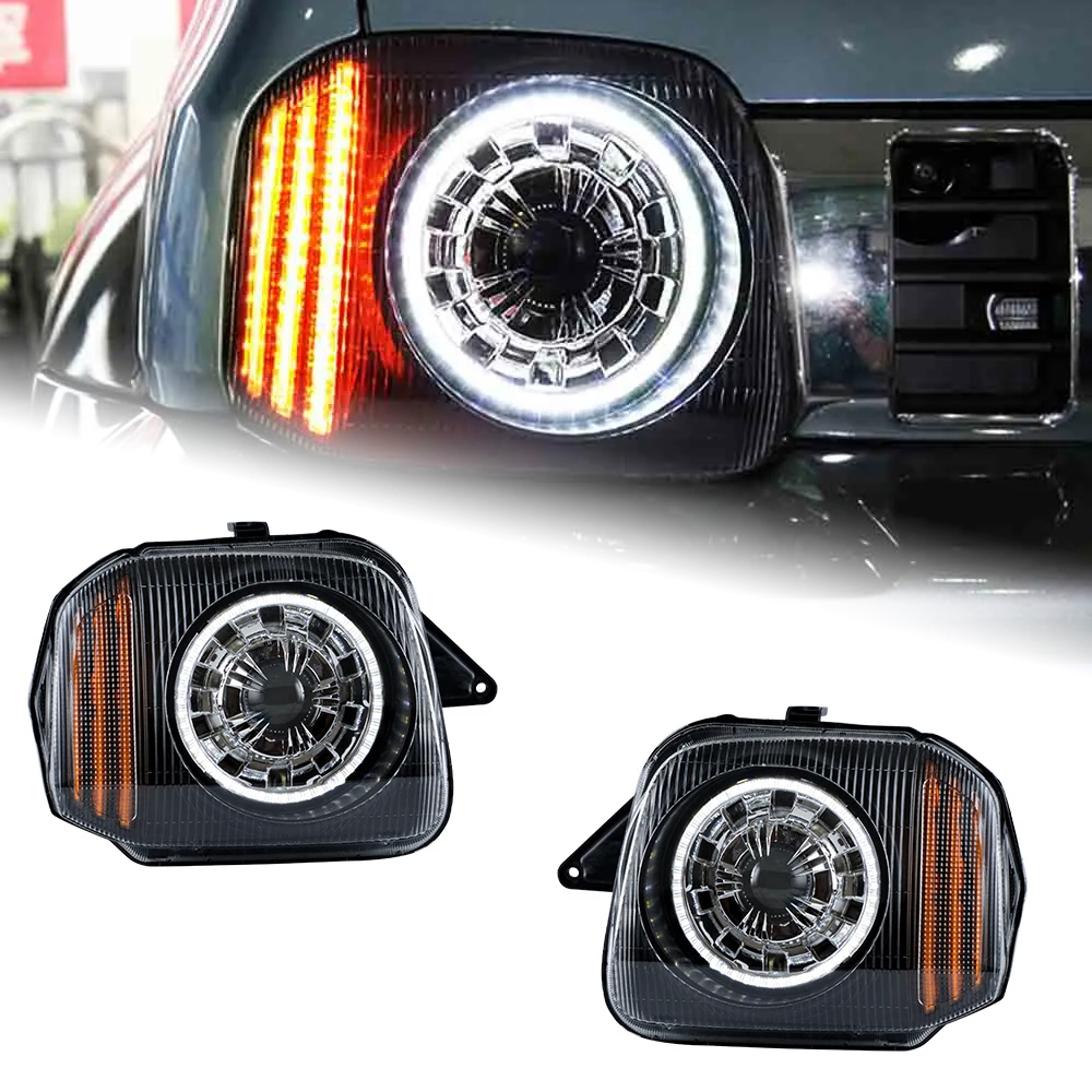 AKD Car Styling Head Lamp for Suzuki Jimny Headlights 2007-2017 Jimny LED Headlight DRL Signal Hid Bi Xenon Auto Accessories