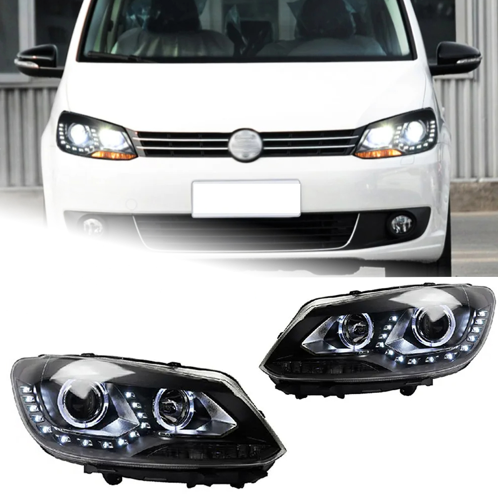 AKD Car Lights for VW Touran LED Headlight 2011-2015 Touran Head Lamp DRL Hid Bi Xenon low Beam Automotive Accessories