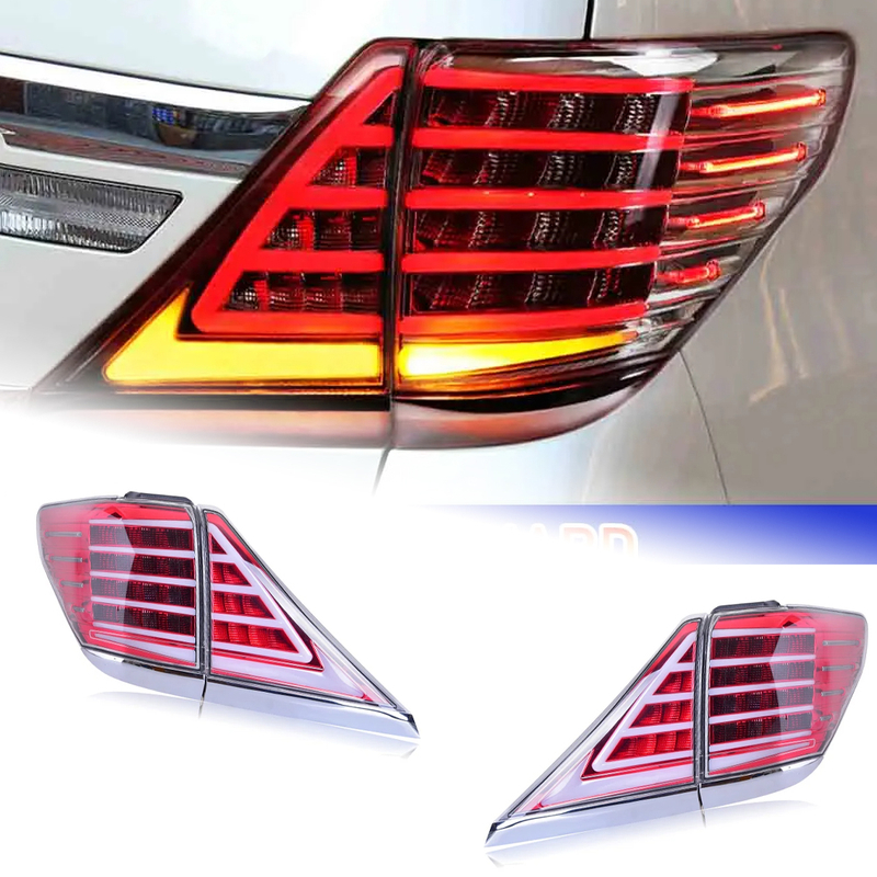 AKD Car Styling for Toyota Alphard Tail Lights 2009-2014 LED Tail Lamp LED DRL Brake Dynamic Signal Reverse auto Accessories