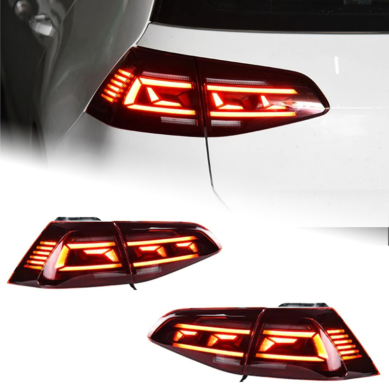 AKD Car Lights for VW Golf 7.5 2018-2021 Golf7.5 Upgrade Passat B8.5 Design Rear Fog Lamp Dynamic Turn Signal Highlight Break